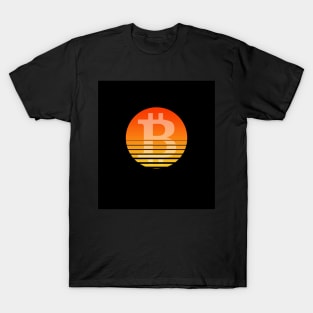 Bitcoin sunset T-Shirt